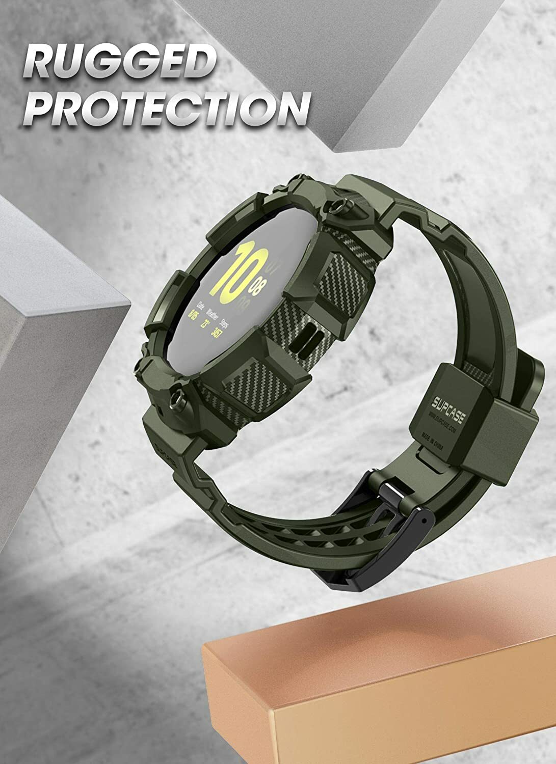 SUPCASE Watch Case Wristwatch Strap Band For 2019 Samsung Galaxy Watch Active 2