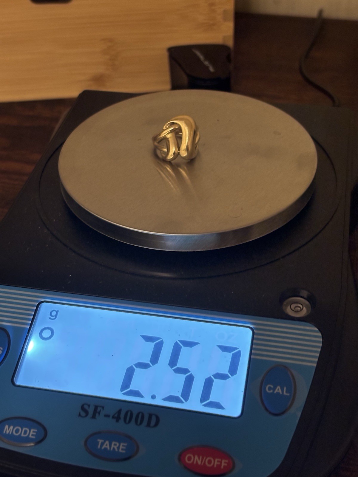 Yellow Gold Ring Abstract Sculptural Design Size 6.5 Fine Jewelry 2.52g