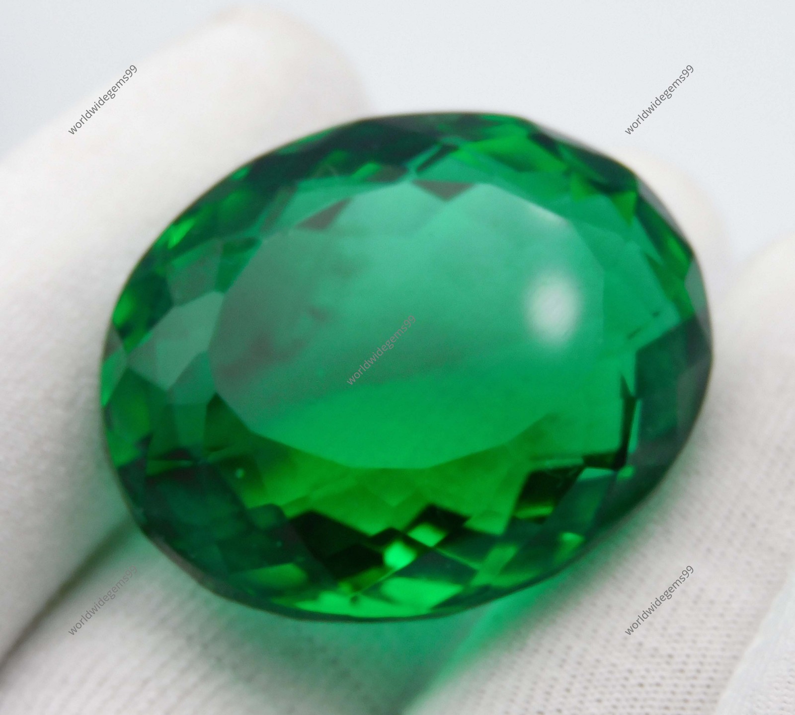 Natural Colombian Green Emerald Oval Cut 100 Ct Huge Certified Loose Gemstone