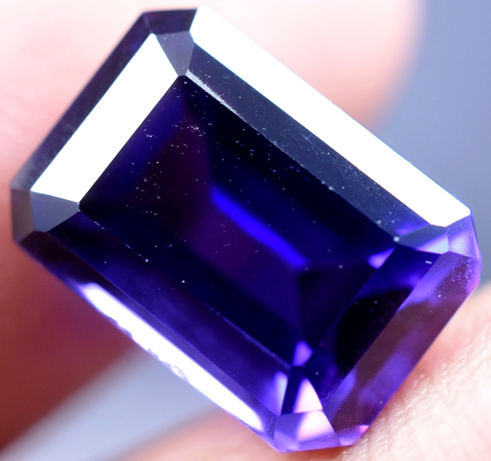 Very Clean 9.65 Ct Natural Purple Blue Tanzanite IF GGL Certified Loose Gem!!