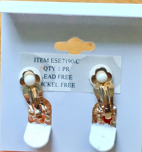2″ Long Clip On Elegant Evening Party Earrings Clear Colorless Glass Crystals