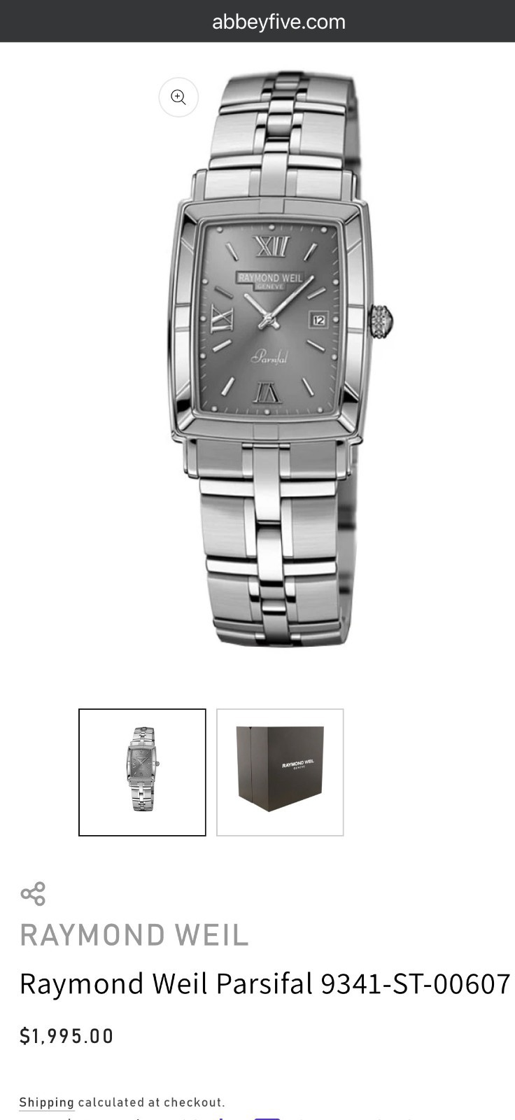 RAYMOND WEIL Parsifal Black Dial Men’s Watch