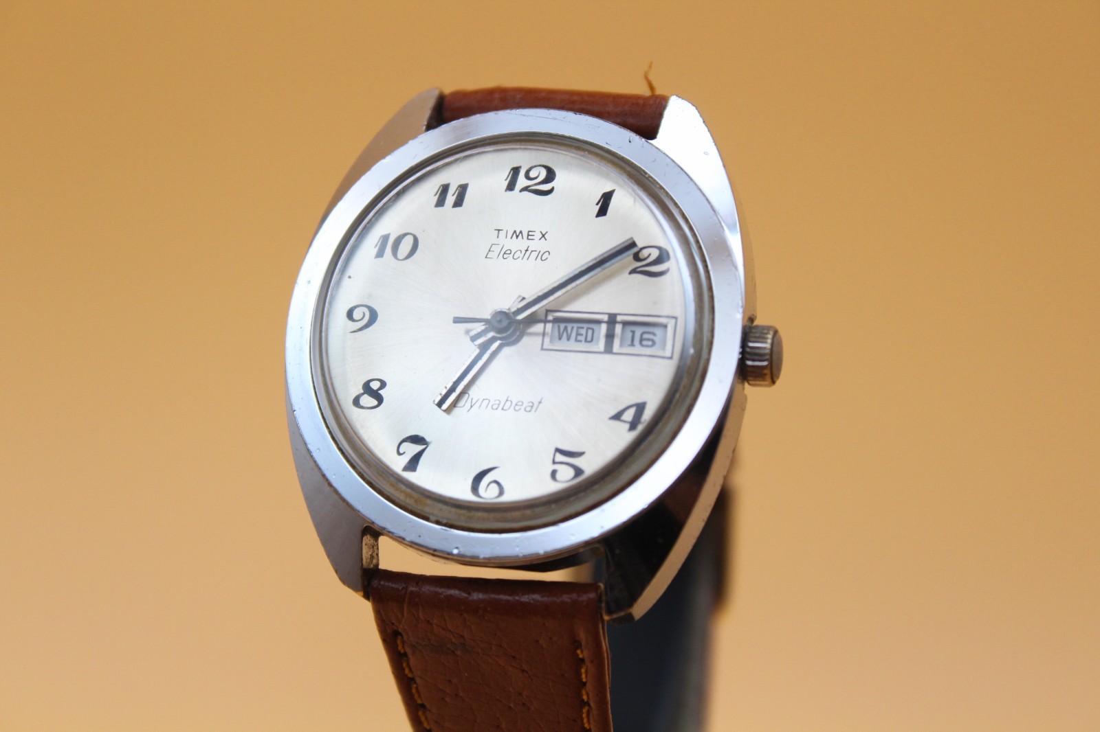 1970s Timex Electric Dynabeat Day/Date Watch Vintage Men’s Watch Very Nice Shape