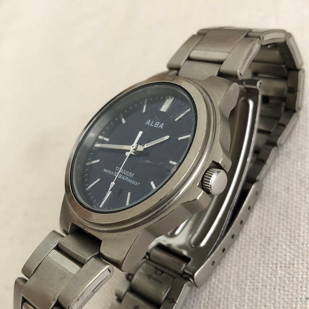 [Used] SEIKO ALBA TITANIUM Quartz V501-0DN0