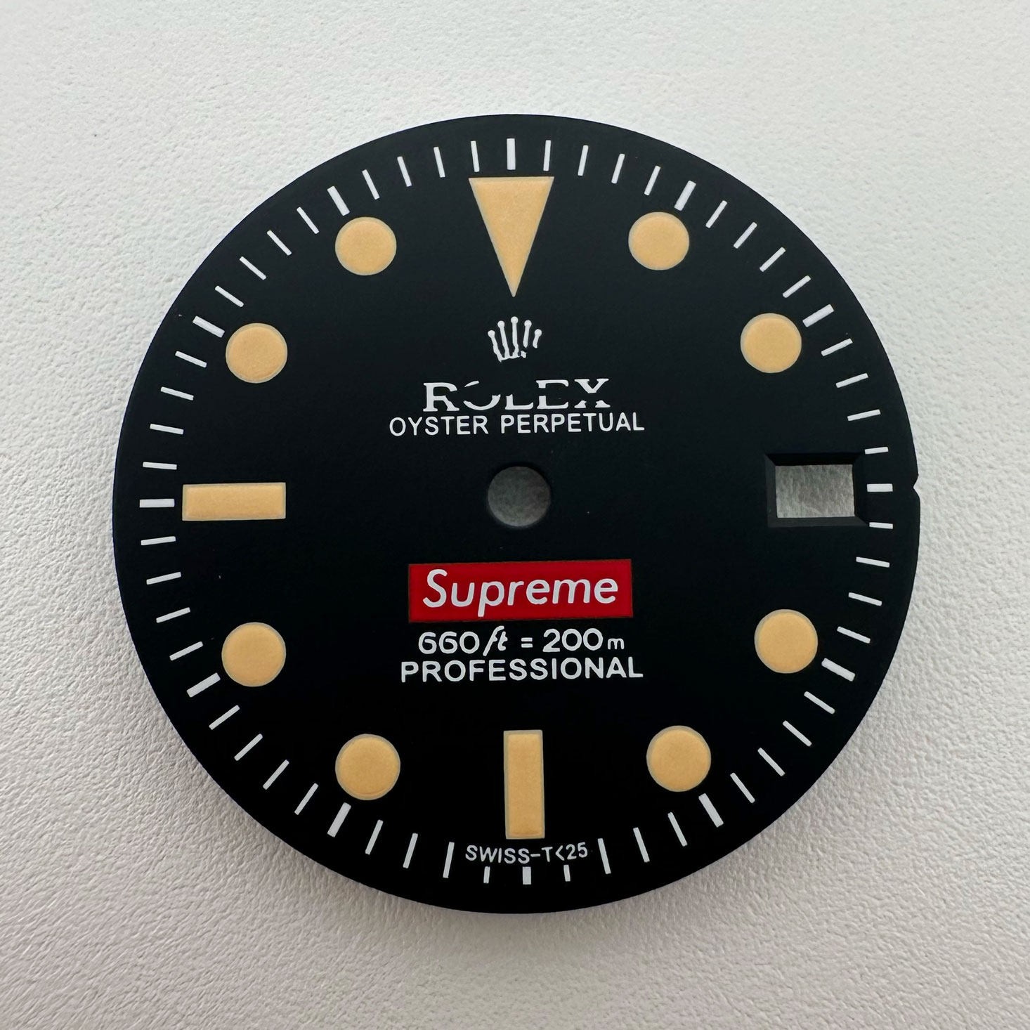 28.5mm Retro Black Watch Dial Green Lume for NH35 NH36 4R 7S Movement Accessorie