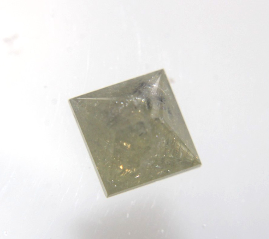 2.20 Ct Natural Real Yellow Color Princess Cut Diamond 6.87×6.65×5.07 MM