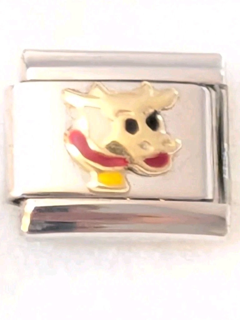 Authentic Puzzle Collection Cow Italian Charm 9mm P215