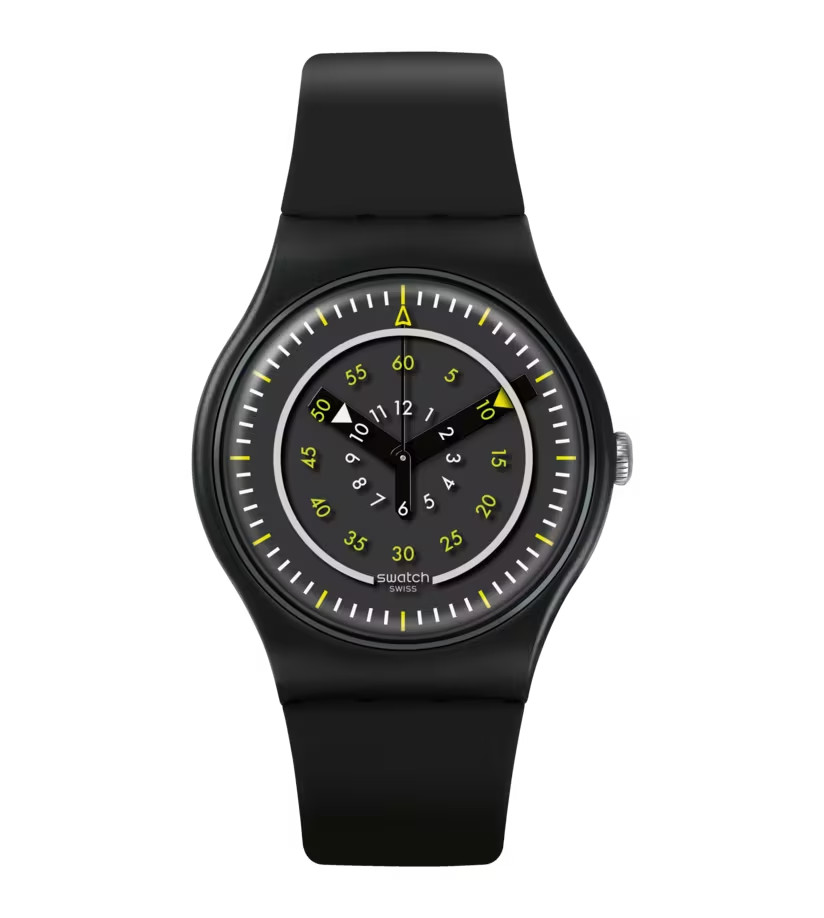 NEW & GENUINE Swatch “Piu Nero” (SUOB157 ) New Gent Swiss Quartz Watch 41mm