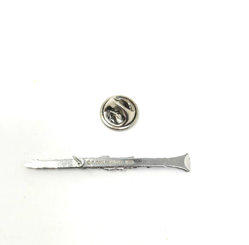 Future Primitive Clarinet Pin detailed musician 2 inches tie tack metal black