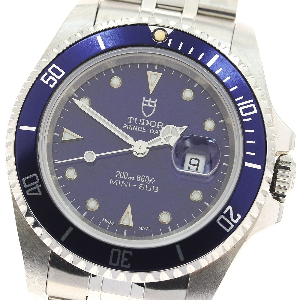 TUDOR Prince Date Mini Sub 73190 Date blue Dial Automatic Boy’s Watch_956364