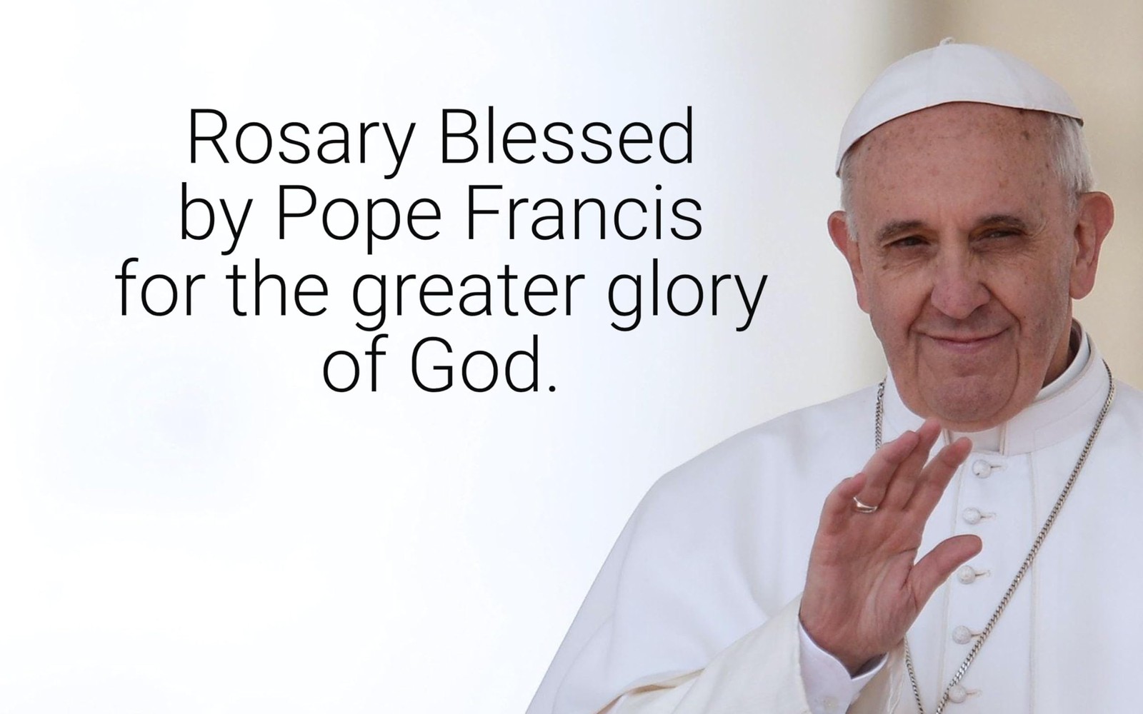 Made in Italy Rosary Blessed by Pope Francis Vatican Rome Holy Father Medal