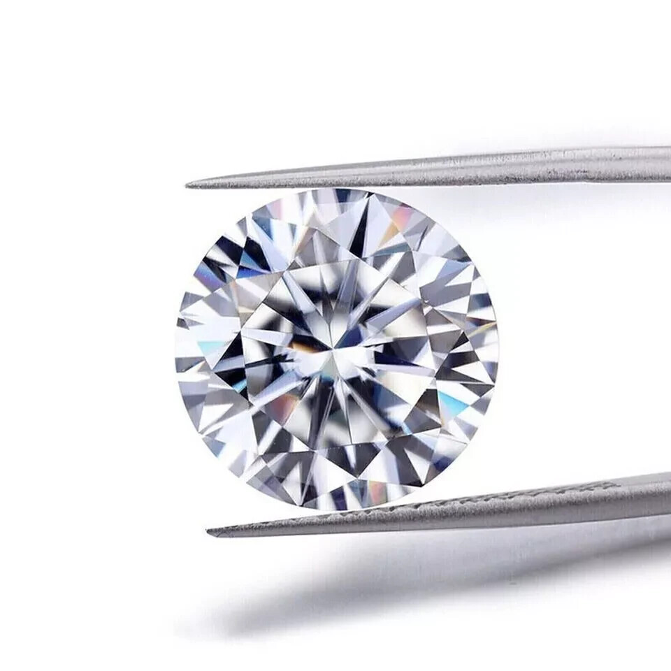 5 CT Natural White Diamond Round Cut VVS1 D Grade Ring Size Stone Certified D02