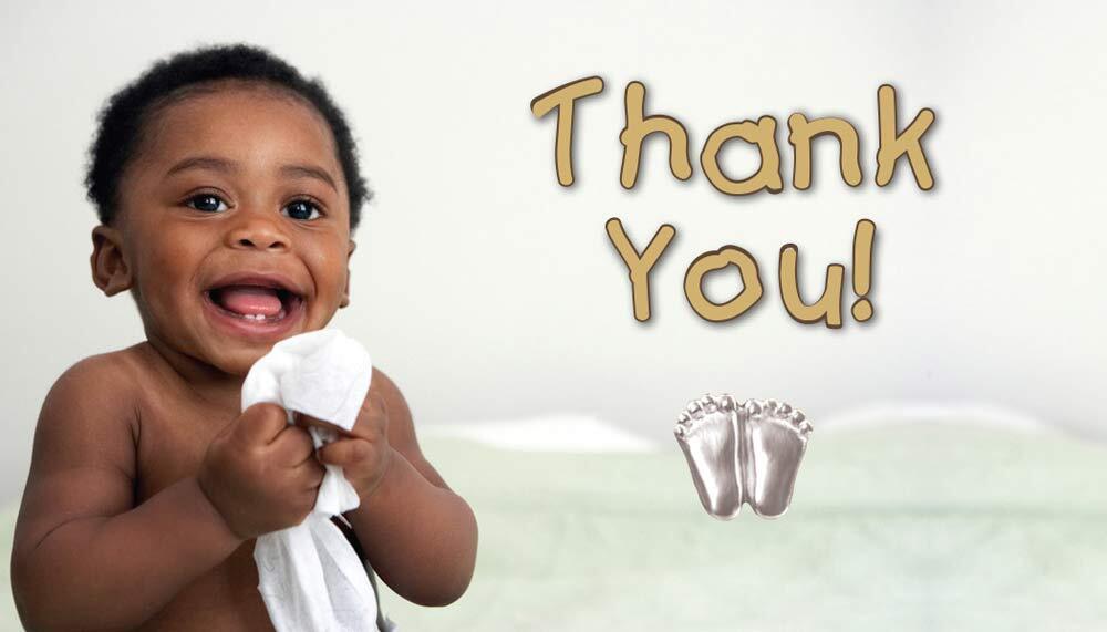 Precious Feet Silver-Colored, Generic Thank You Card Pro-Life Jewelry, Lapel Pin