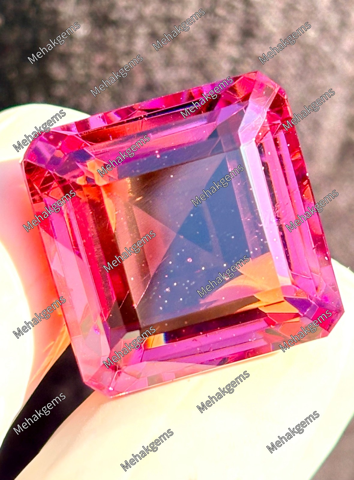Certified Zultanite Color Changing Gemstone, Large Square Faceted Jewelry