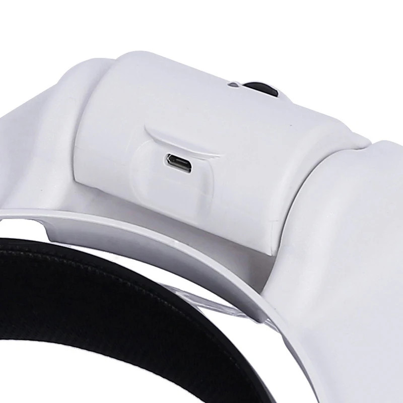 USB Rechargeable Glasses Loupe Watchmaker Repair Tool Glasses Magnifier LED Head