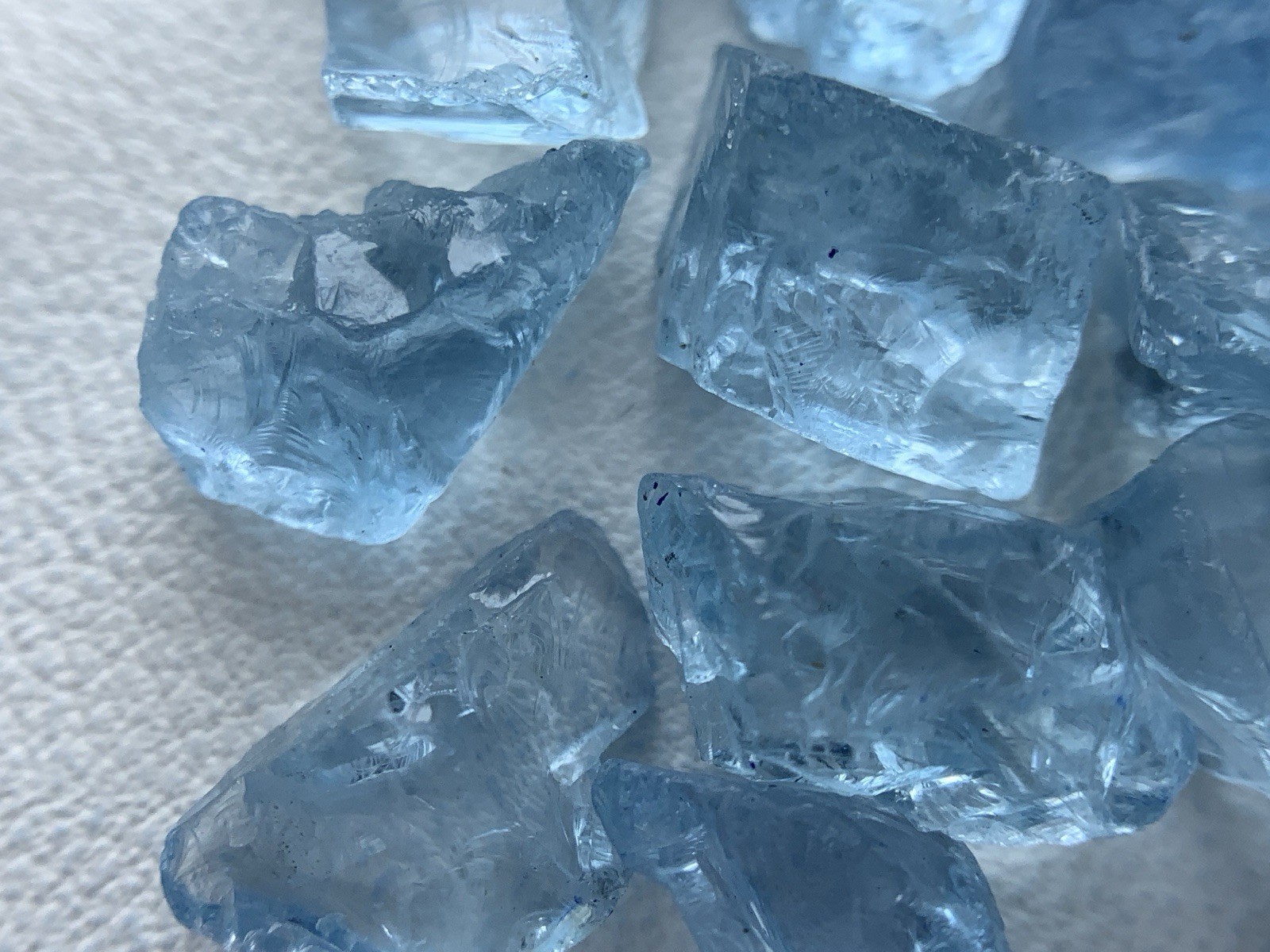10.90 gram Gorgeous Nice Color Aquamarine lot from Mozambique