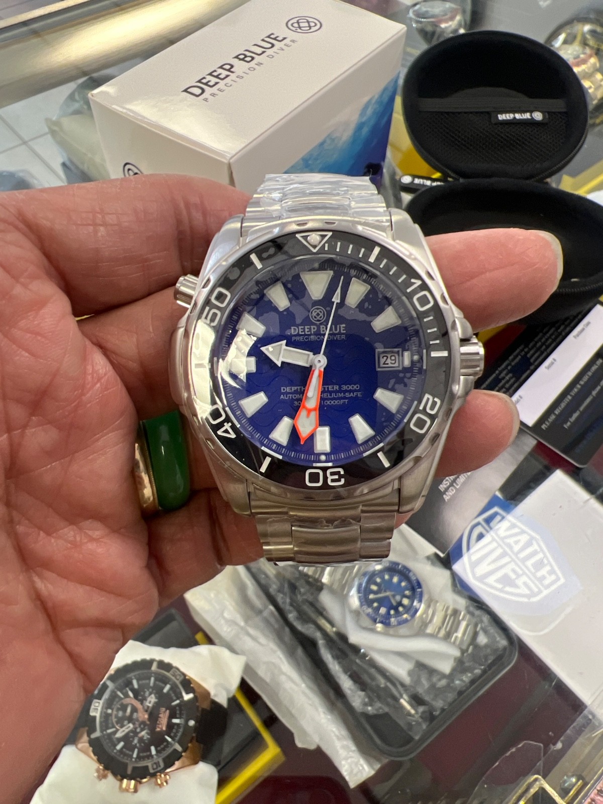 Authentic🔥Deep blue watches-Depthmaster pro 3000m🎁Limited edition 📞