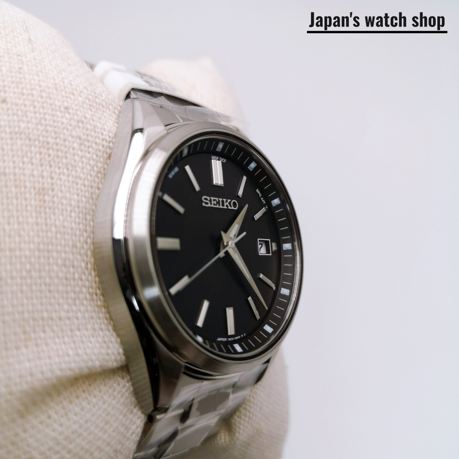 SEIKO Selection SBTM323 Black Solar Atomic Radio Men’s Watch New in Box