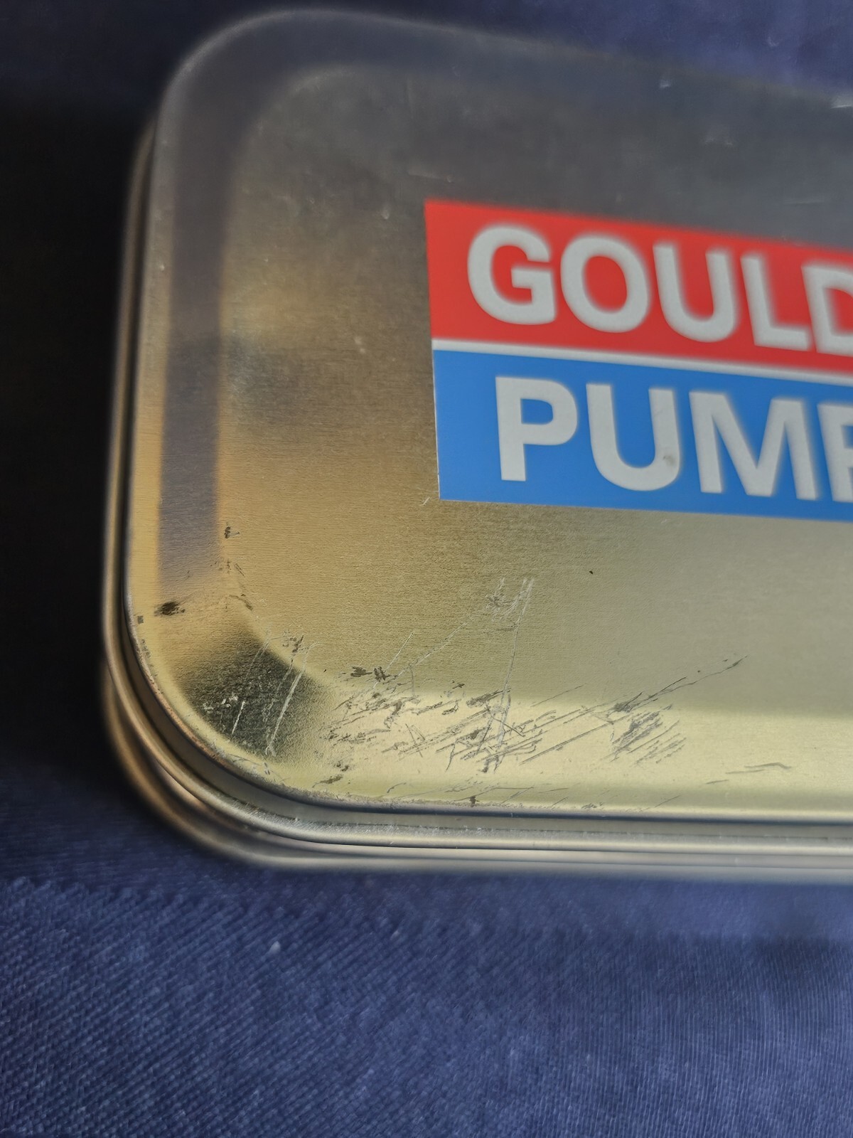 Goulds Pumps Pocket Watch In Display Tin *See Description*