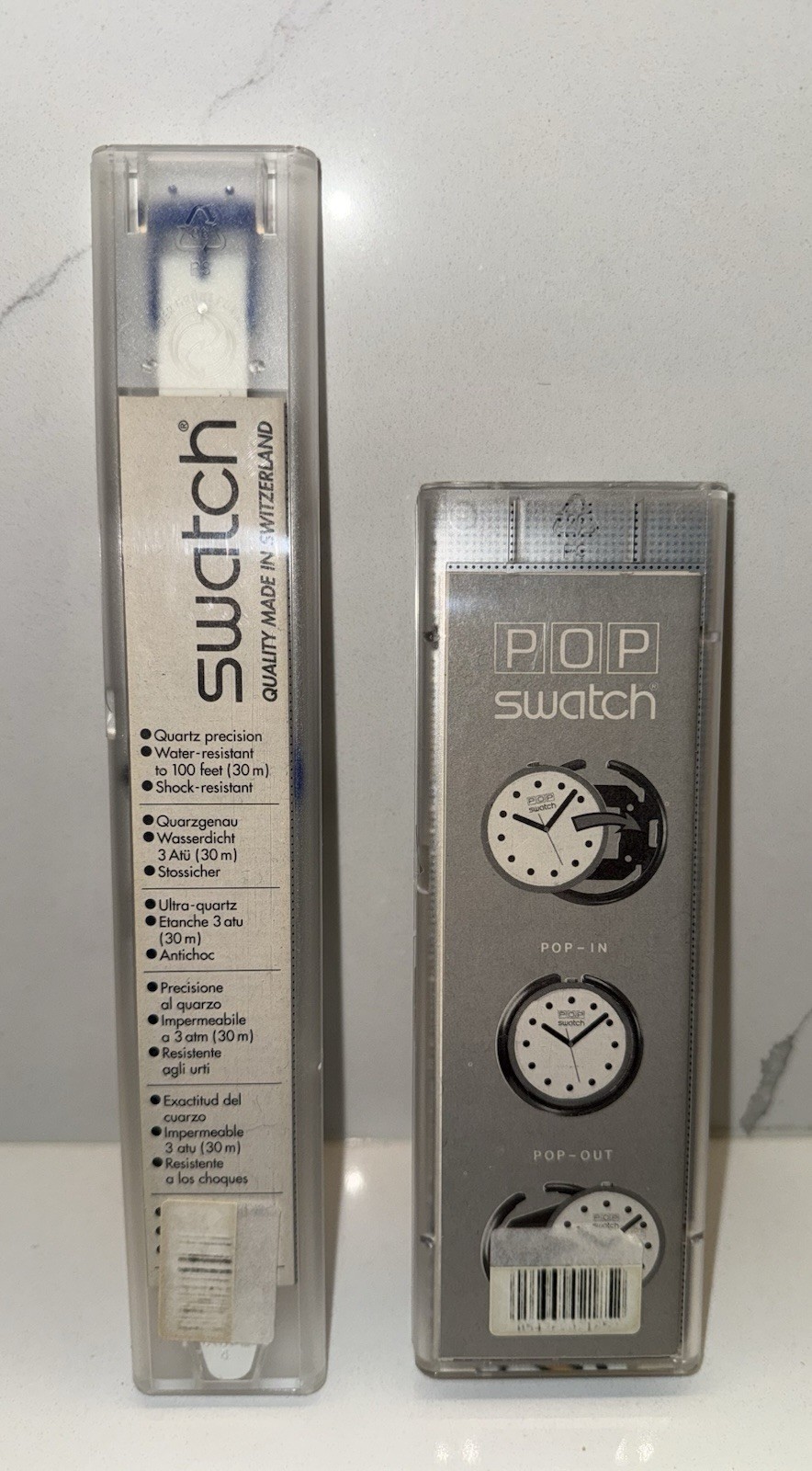 MINT Swatch Lmtd Spec PASSPORT 1993 (Space People + Enjoy It) Dual Set GN134PACK