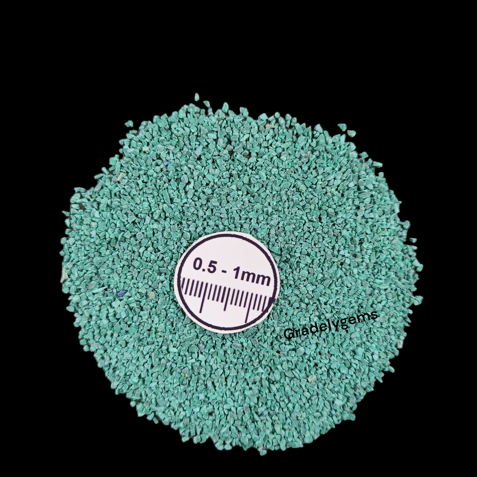 Malachite Turquoise Gemstone Crushed Powder – Rich Green Elegance for Resin Art,