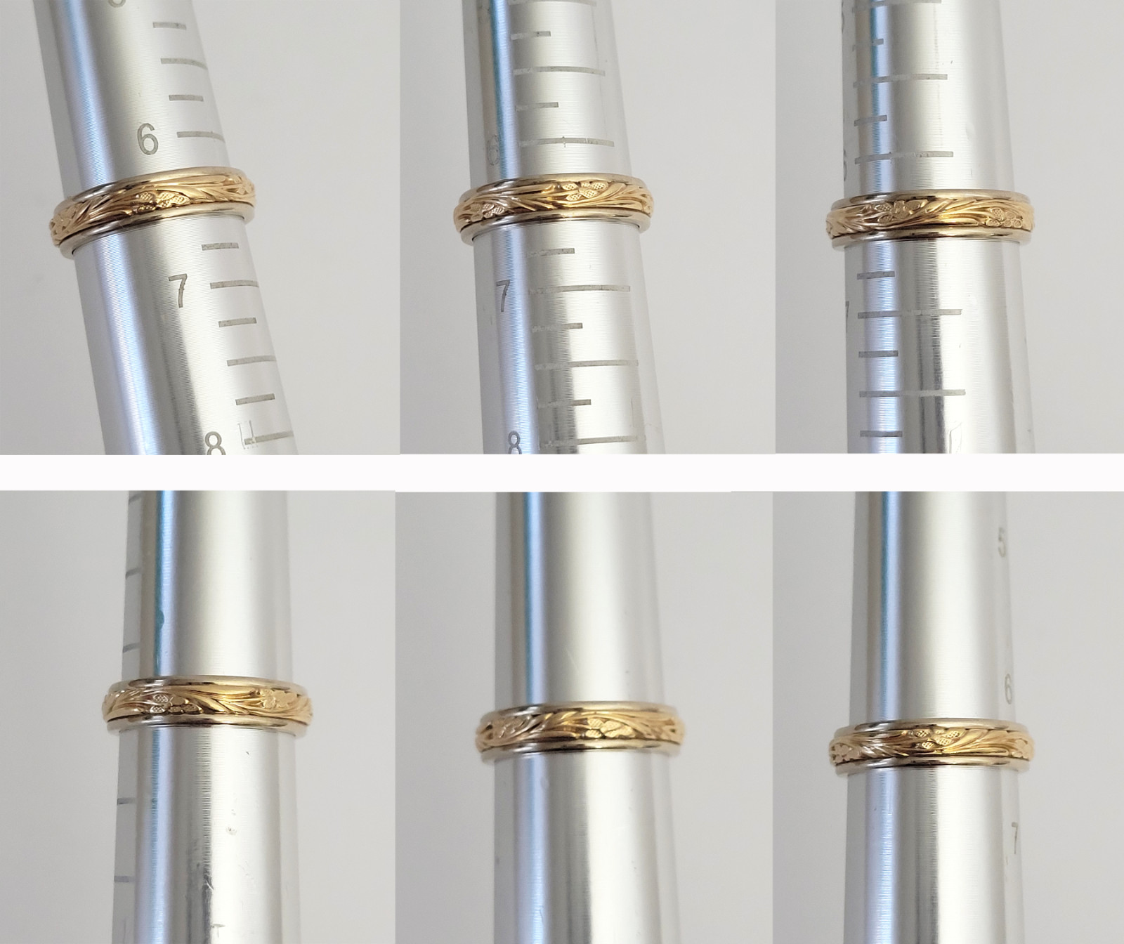 Vintage ArtCarved 14k Iconic 2-Tone Gold Floral Eternity Wedding Band 4.4g