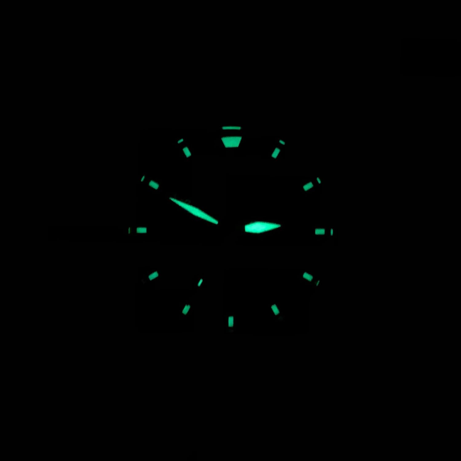 41mm Titanium Solar Field Watch – Black Dial & Olive Nylon Band
