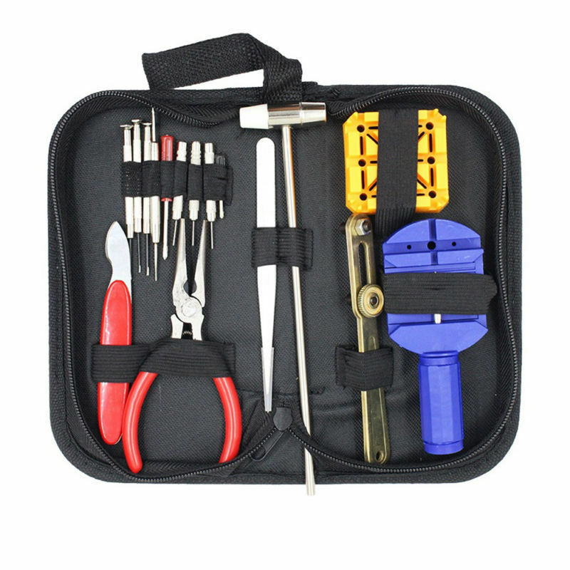 16pcs Watch Repair Tool Kit Link Remover Spring Bar Tool Case Opener Set New US
