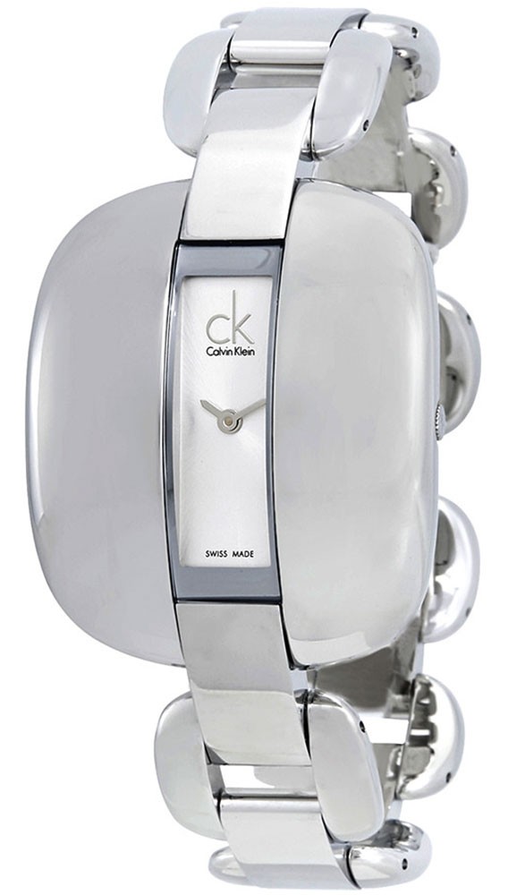 Calvin Klein Treasure Steel Bracelet Silver Dial Quartz Womens Watch K2E23138