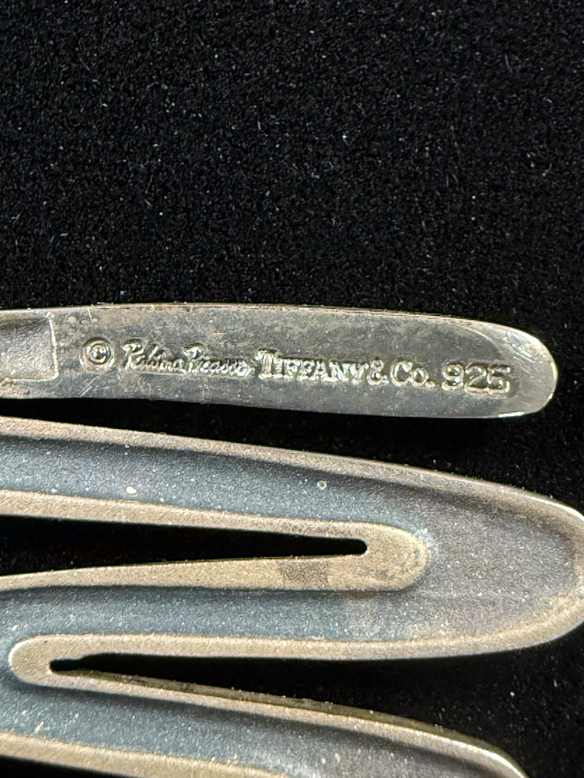Paloma Picasso Tiffany & Co .925 Zig Zag Pin Brooch W/Bag Item #490