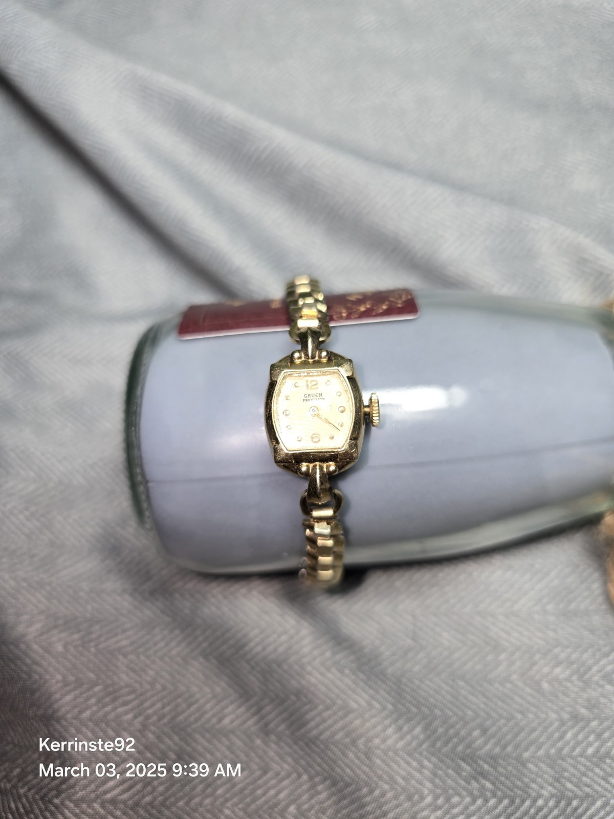 VTG Women’s Gruen Precision 10k Gold Filled 20j Watch W/ 12K GF Top Band