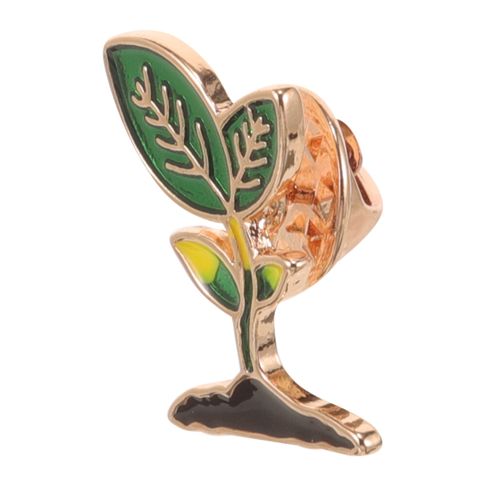 1PC Leaves Plant Bean Sprouts Enamel Brooch Collar Pin Cartoon Brooch Pin Badges
