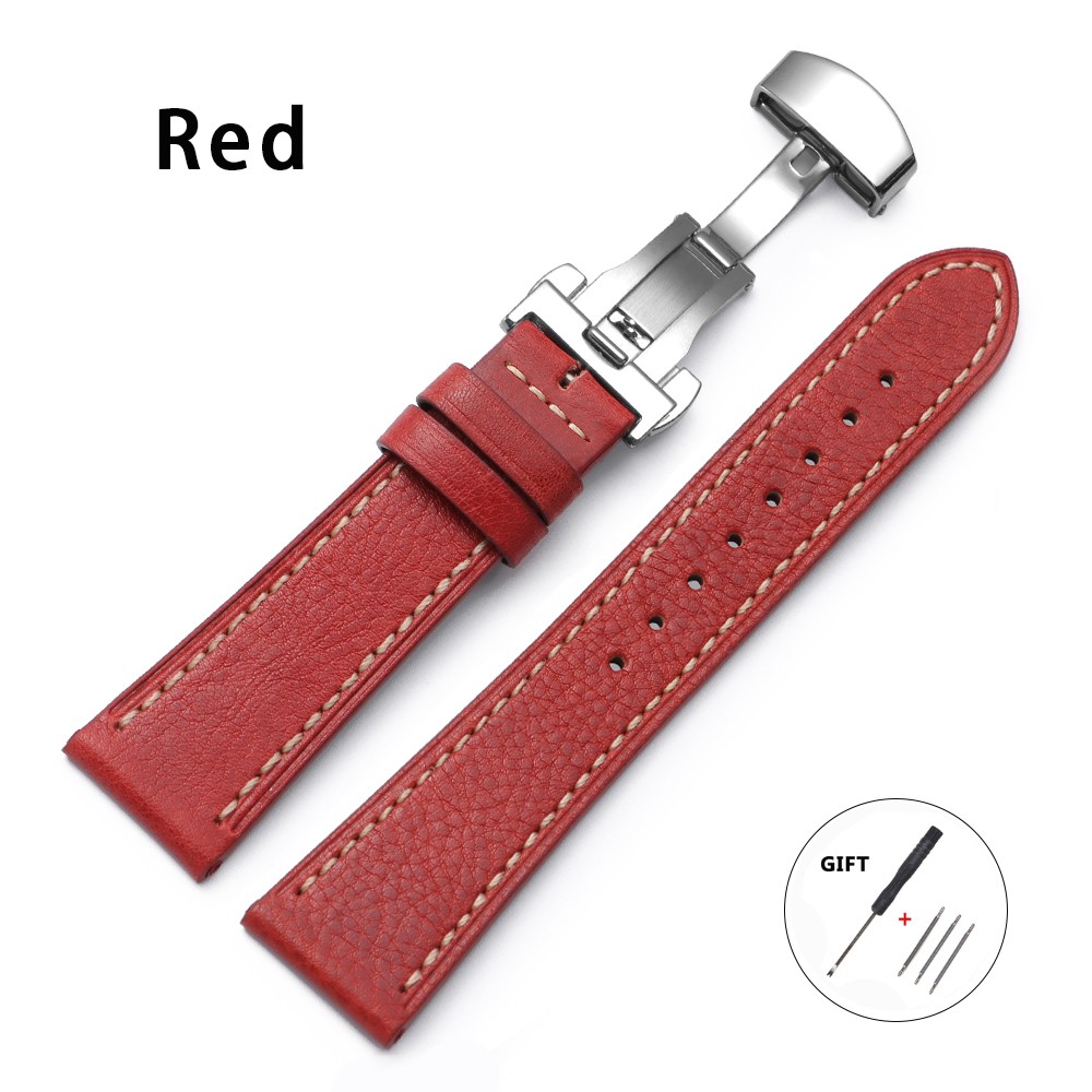 Replacement Leather Watch Band Genuine Watch Straps for Men Women Christmas Gift