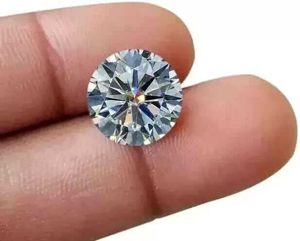 2.45 CT Natural White Diamond Round Cut 9 MM VVS1 D Grade IDGL Certified A3