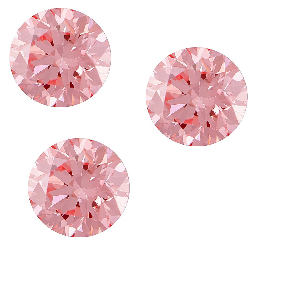 Loose Lab Grown Pink Diamond HPHT 1.3mm VS2 Clarity 22 Pcs Lot
