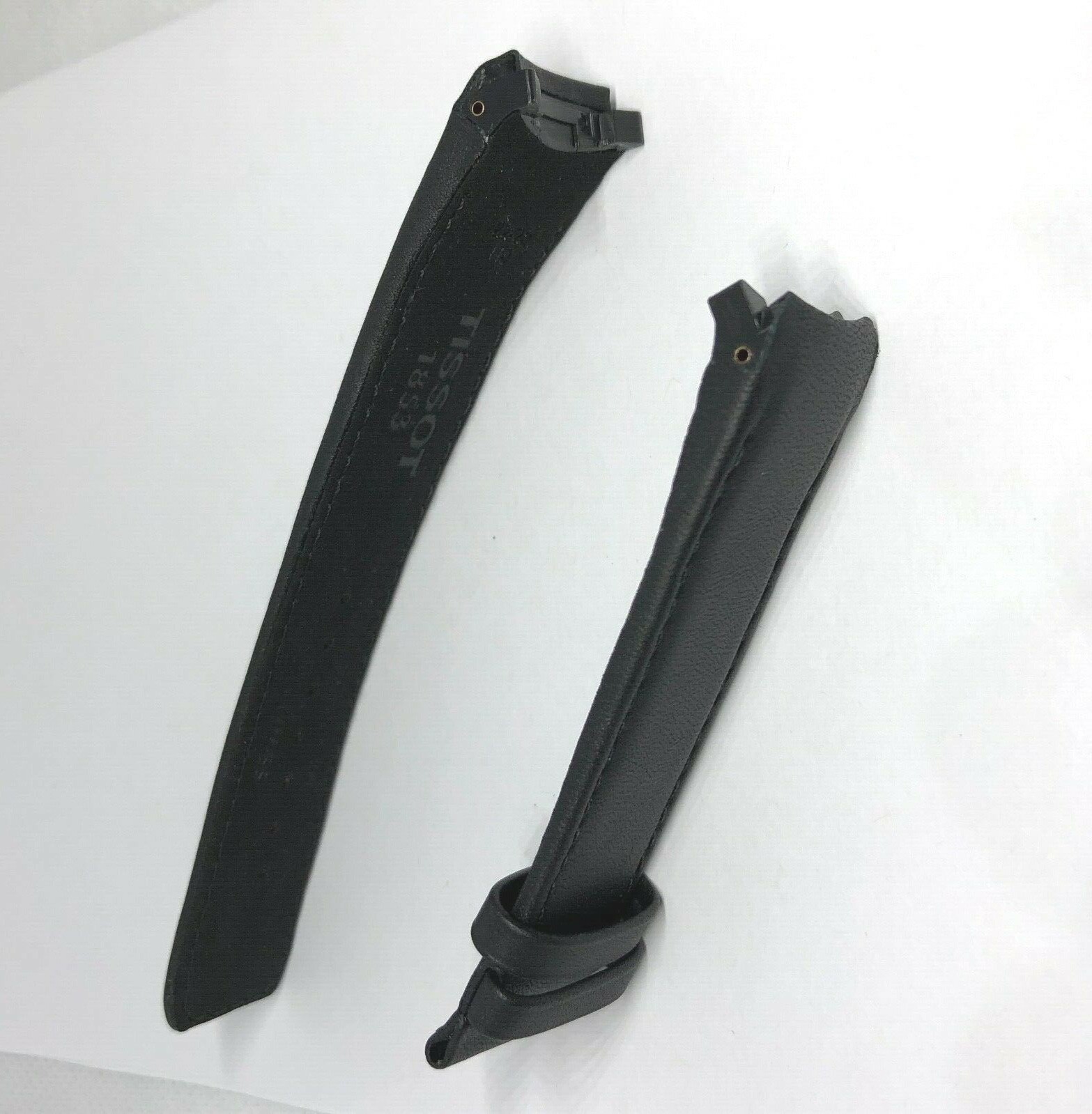 Original Tissot T-Touch Expert SOLAR T091420A Black Leather Watch Band Strap