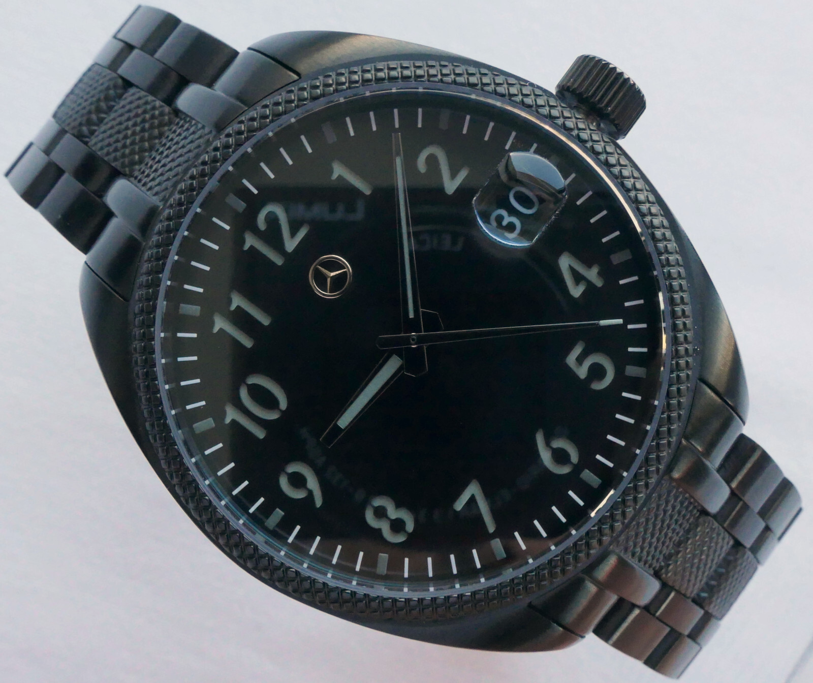 Mercedes Benz Classic AMG Motorsport Racing Black Design Car Accessory Watch