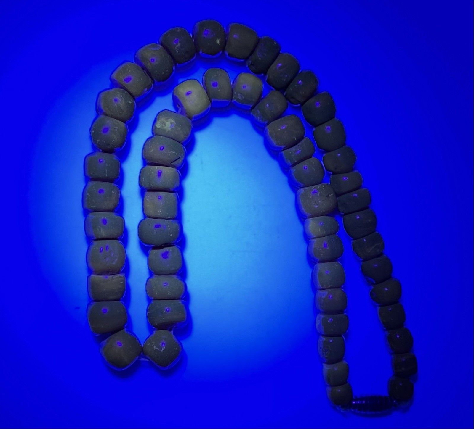 Vintage Baltic Amber Bead Necklace Honey Cognac Barrel 14in 17g