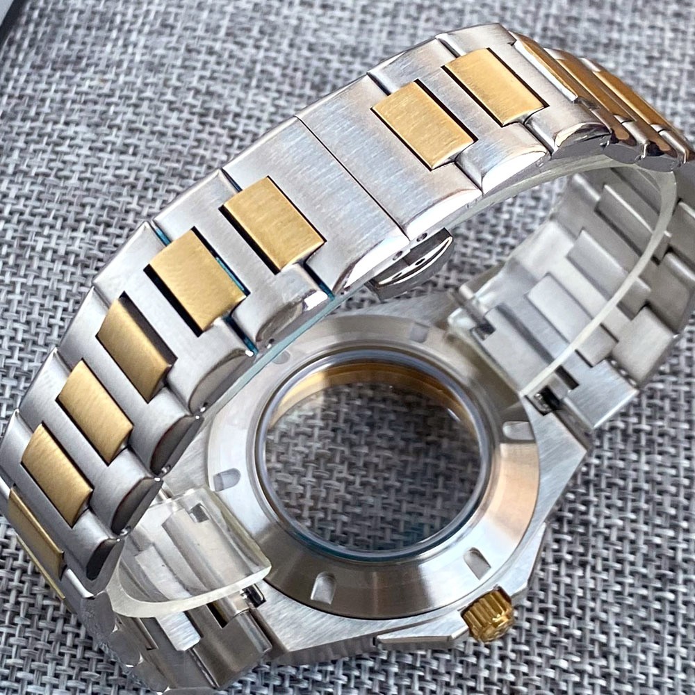 40mm Steel Case Fit for Engineer NH35 ETA2824 PT MenWatch Parts Sapphire Crystal