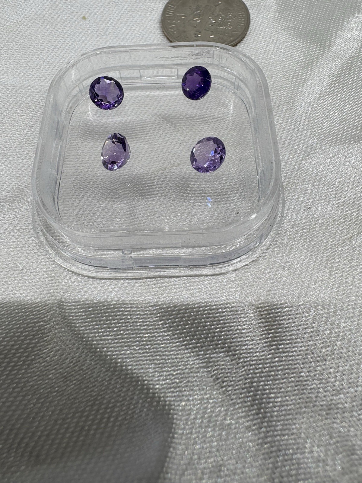Loose Natural Round Cut Amethyst Gemstone 5 Millimeters .45-.50 Ct(one)
