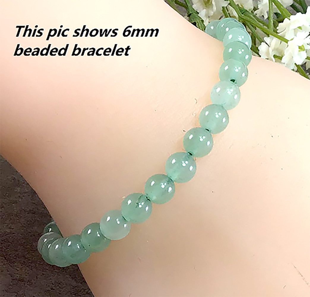 Green Aventurine Jade Stretchy Bracelet Healing Gemstone 4mm 6mm 8mm 10mm12mm