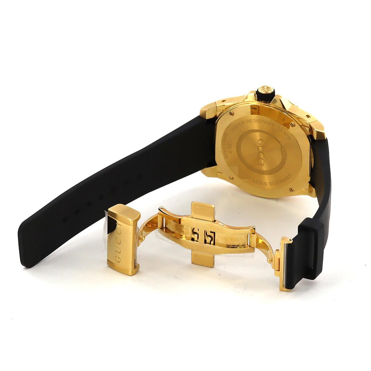Authentic Gucci Gucci Dive Gold Plated 136.2/YA136219 Gold Plated Quartz #27…