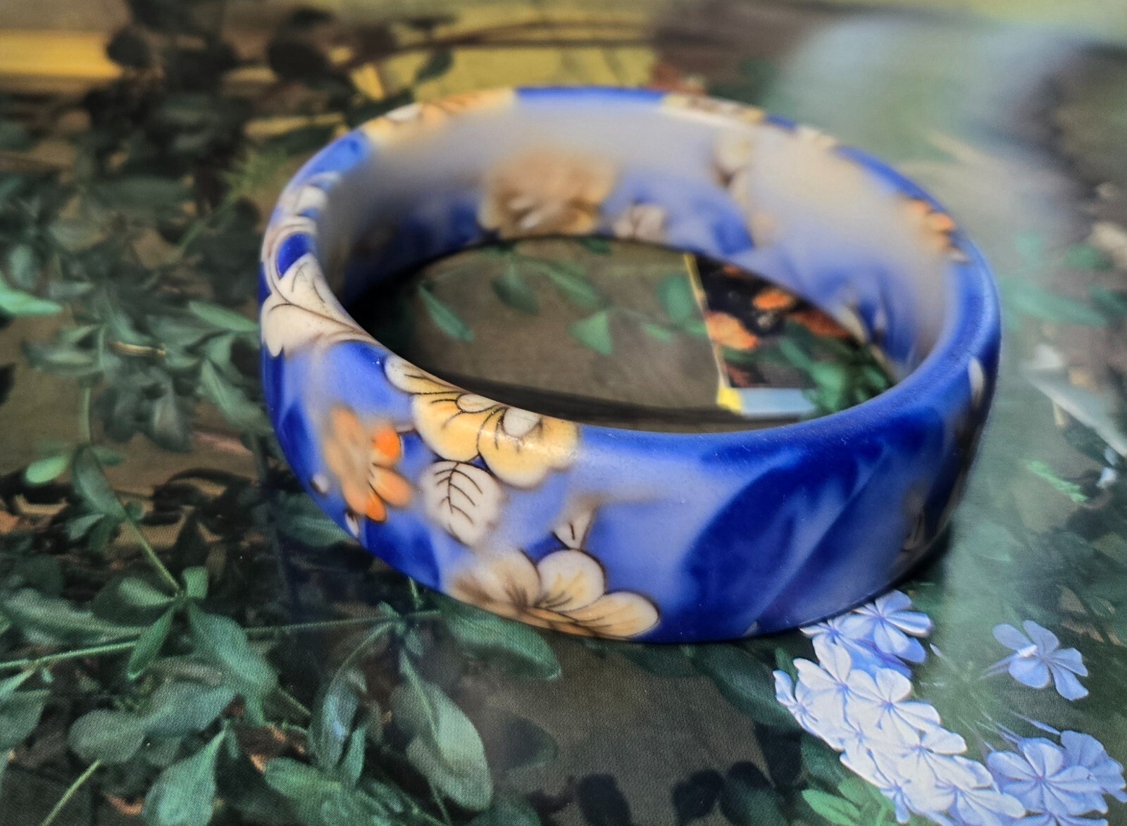 Wholesale Bangles Lot of 12 Resin Bangle Colorful Flower Print Stackable