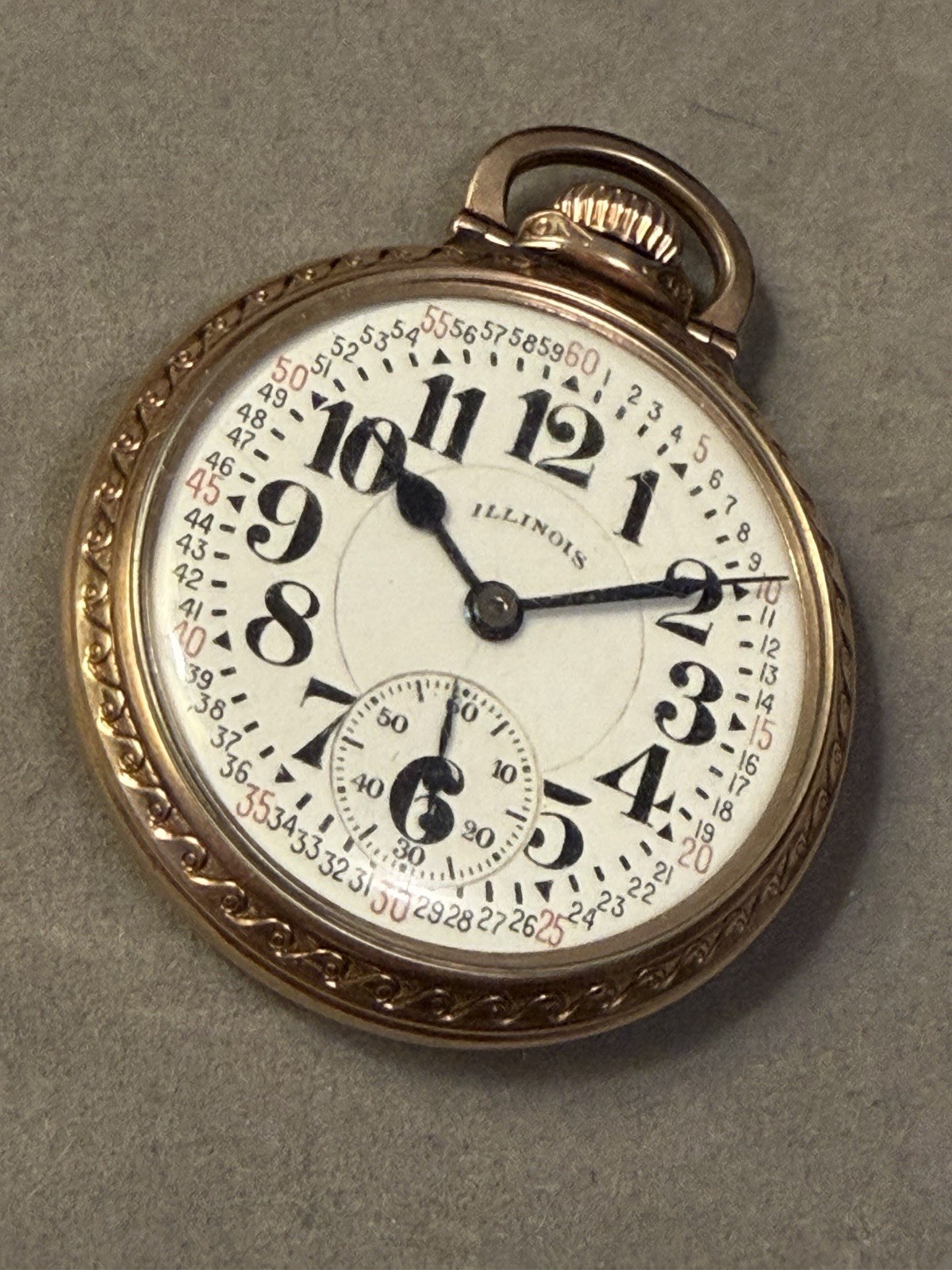 ILLINOIS 161 BUNN SPECIAL 60-HR. 21j 10k GF OF MONTGOMERY 16s RR POCKET WATCH 31