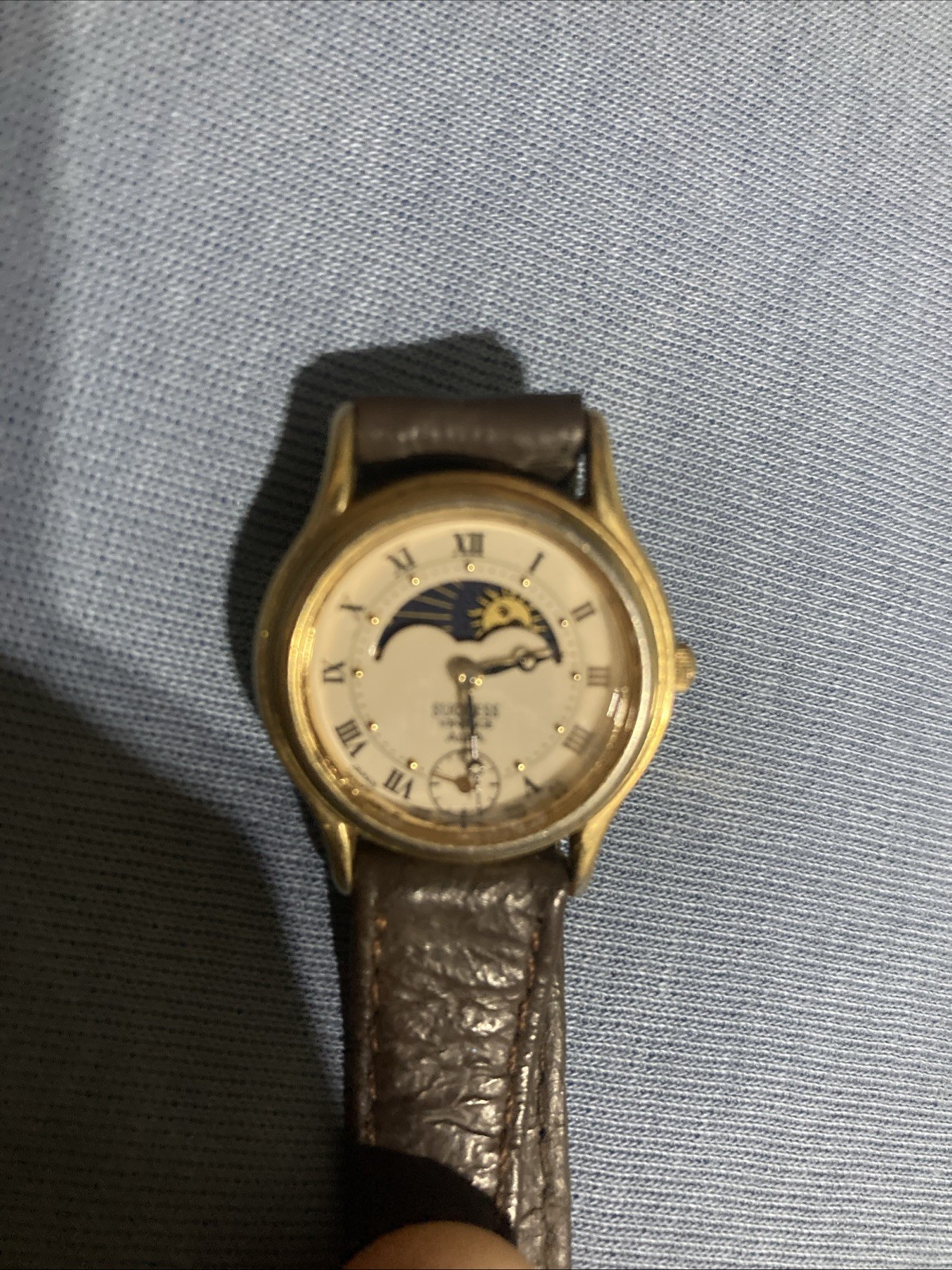 Seiko Alba V806-0060 Moon Phase Roman Dial Vintage Women’s Watch