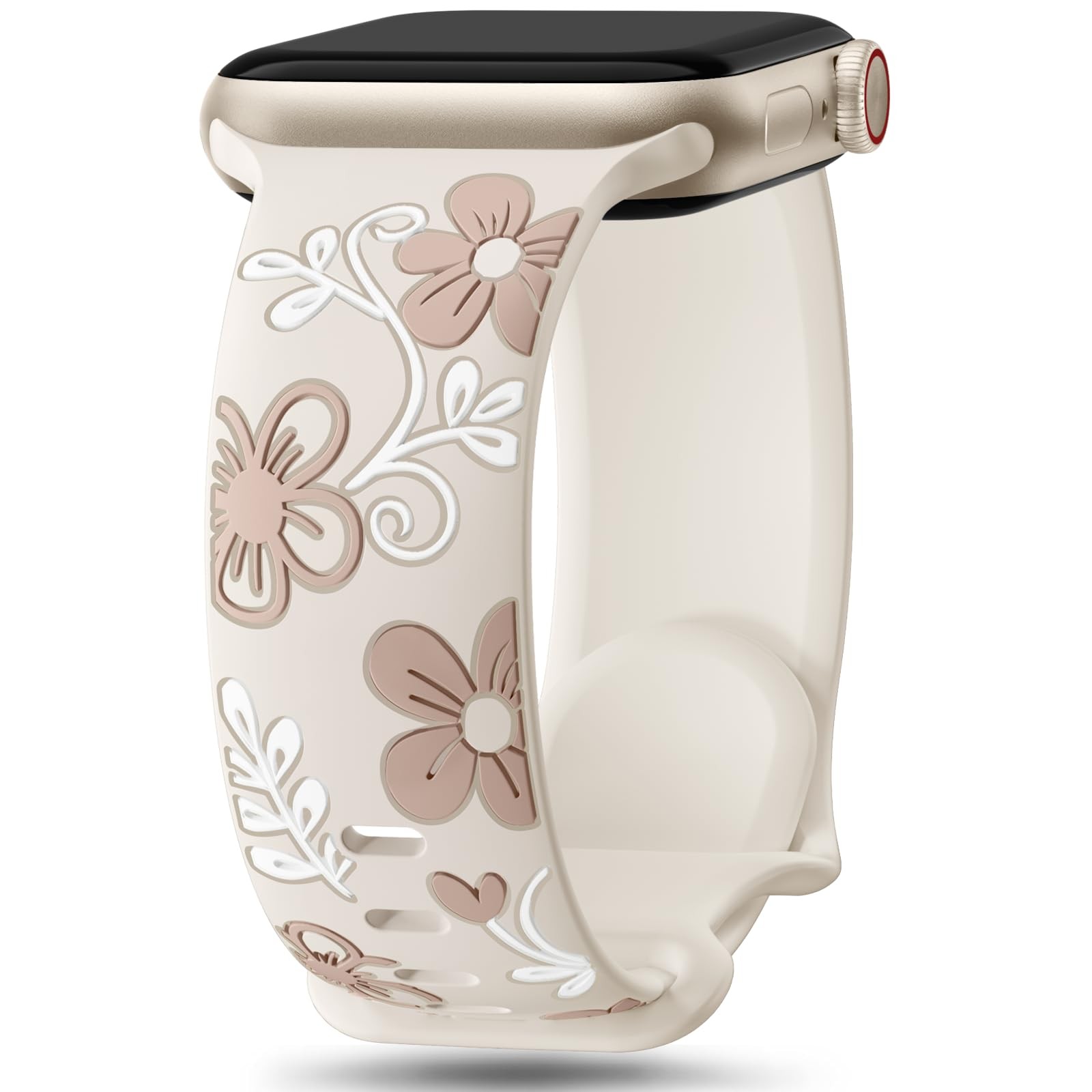 Floral Band Compatible with Apple Watch Bands for Women 40Mm 41Mm 38Mm 42Mm 44Mm