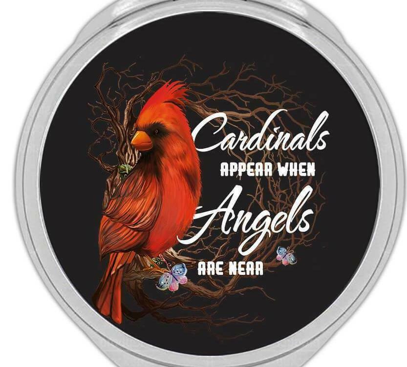 CARDINAL ANGEL APPEAR FAITH LOVE LUCK pendant 20″ Sterling 925 Silver necklace