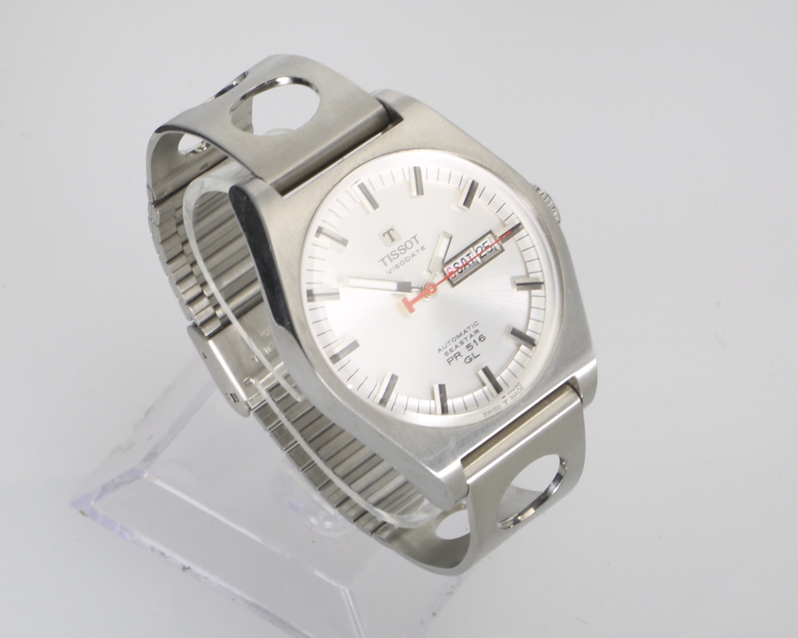 TISSOT HERITAGE AUTOMATIC PR516 GL SEASTAR BLACK DIAL W/ BOX & ALL BOOKLETS