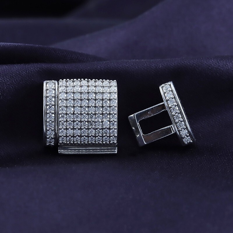 3/4 Ct Diamond Miami Cuban Chain 12mm Box Clasp Lock Lab Grown