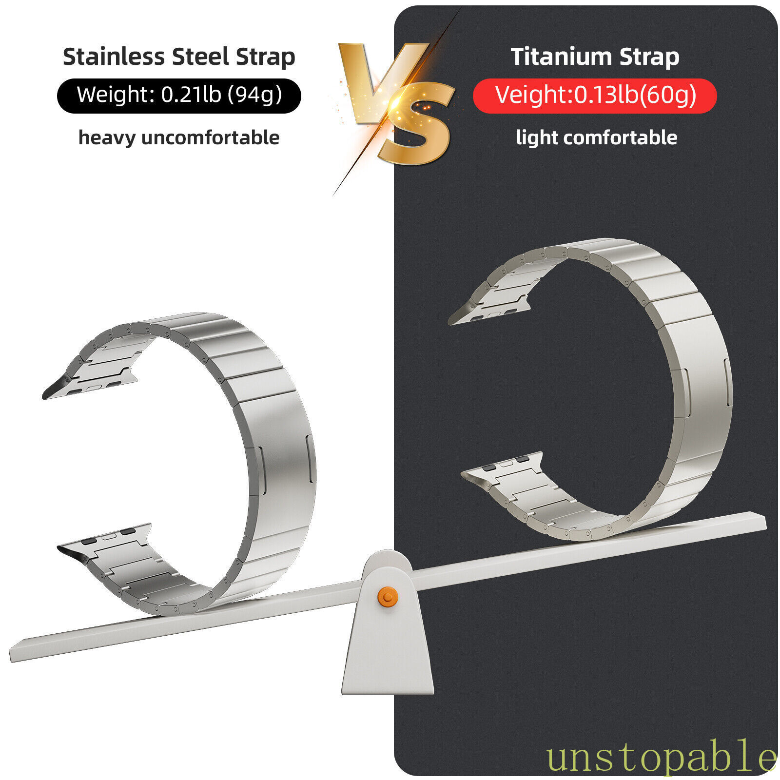 100% Pure Titanium (Not alloy) Watch Band Strap For Apple Watch Ultra 3 2 1 49mm